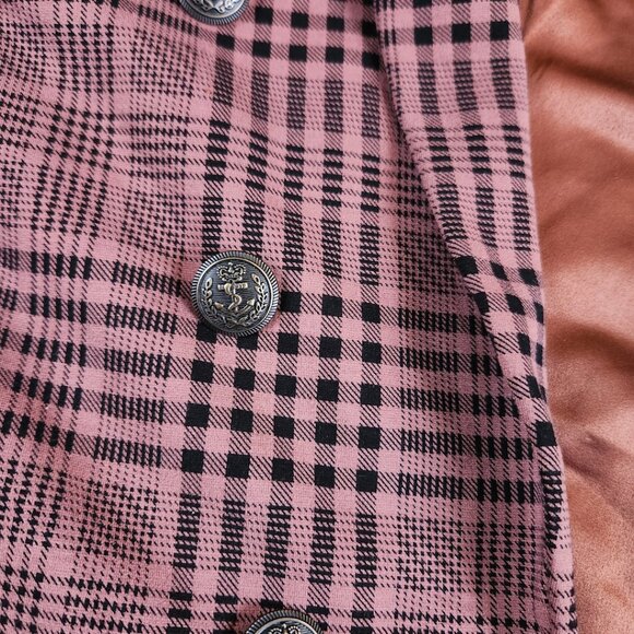 Double Breasted Blazer by Torrid, size 3x, brown plaid - Picture 4 of 7